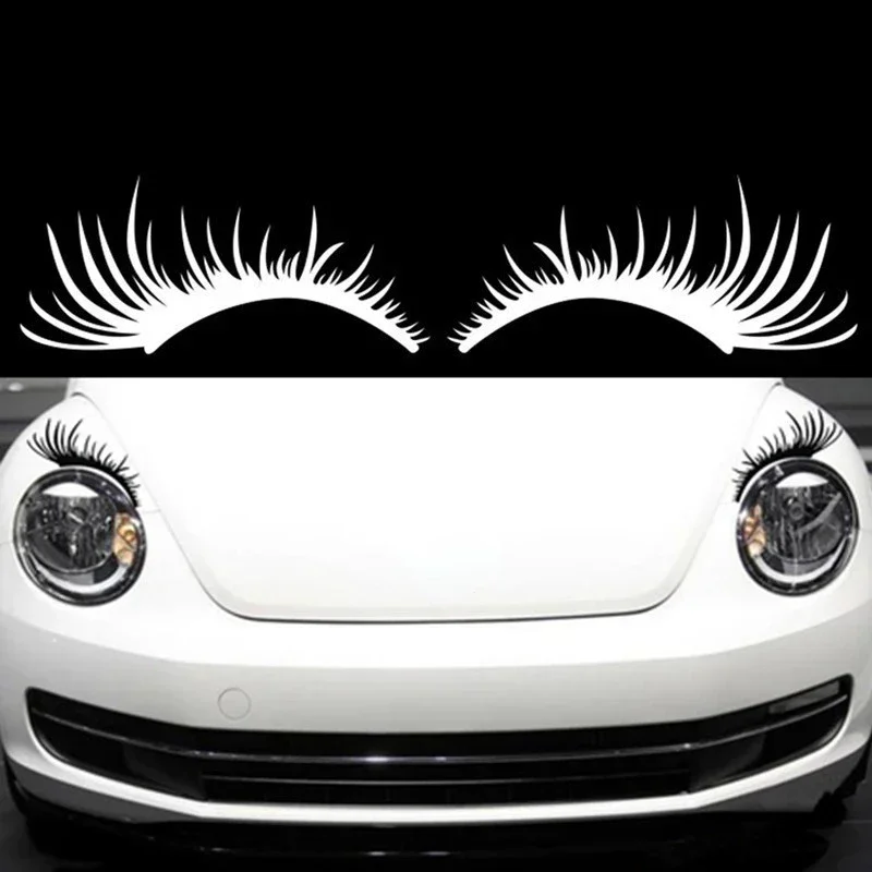 Lash Mapping Sticker - 1Pair Car Headlight Eyelash Stickers 3D