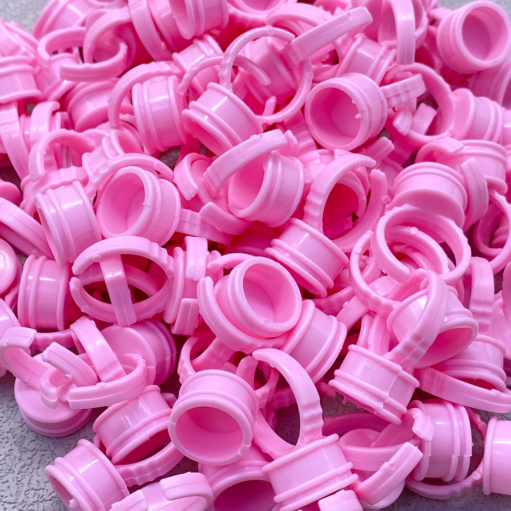 100Pcs Disposable Glue Ring Cu - Eyelash Extension Double Lash review and price