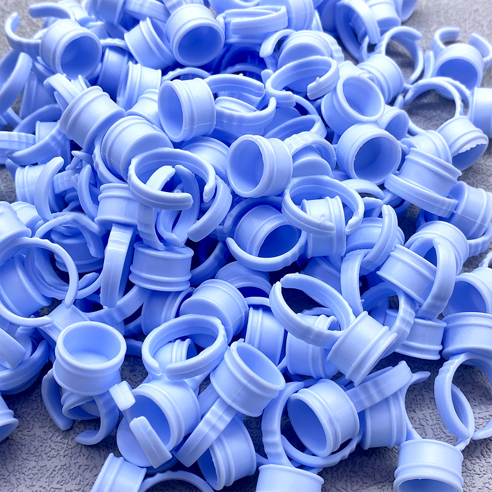 100Pcs Disposable Glue Ring Cu - Eyelash Extension Double Lash review and price