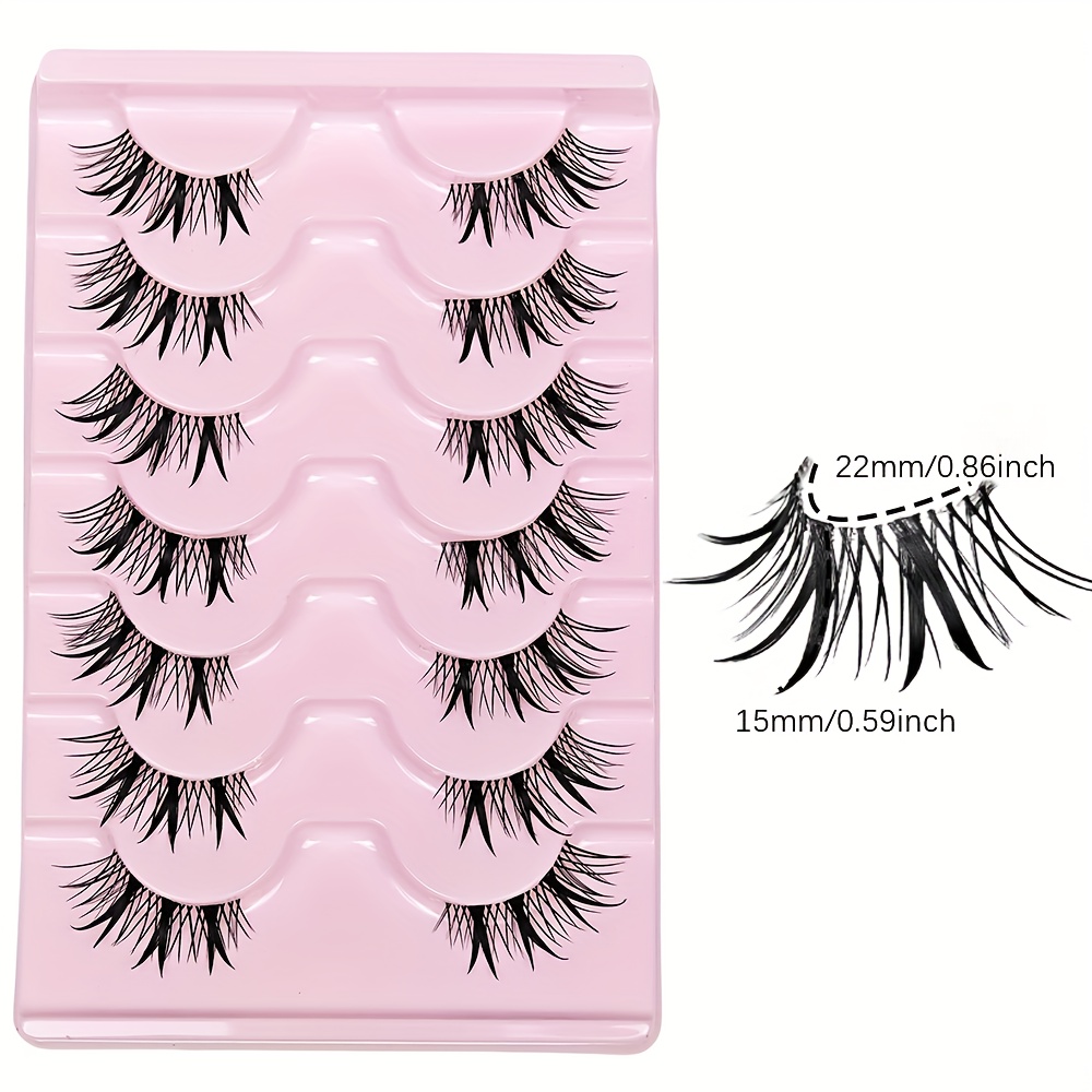 7 Pairs Half Eye False Eyelash - Eyelash Extension Japan review and price