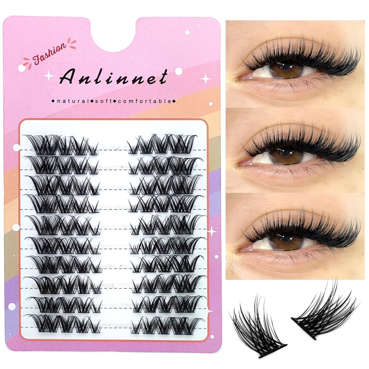 Fox False Eyelashes 1 box 80 B - Eyelash Extension Fox Eye review and price