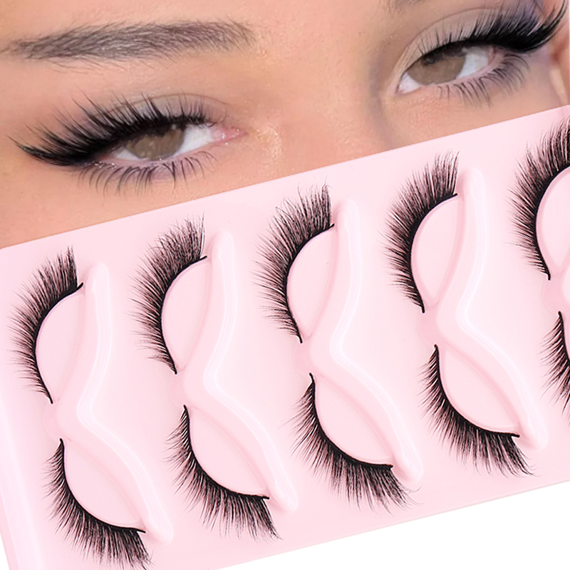 5 Pairs Fluffy False Eyealshes - Eyelash Extension Fox Eye review and price