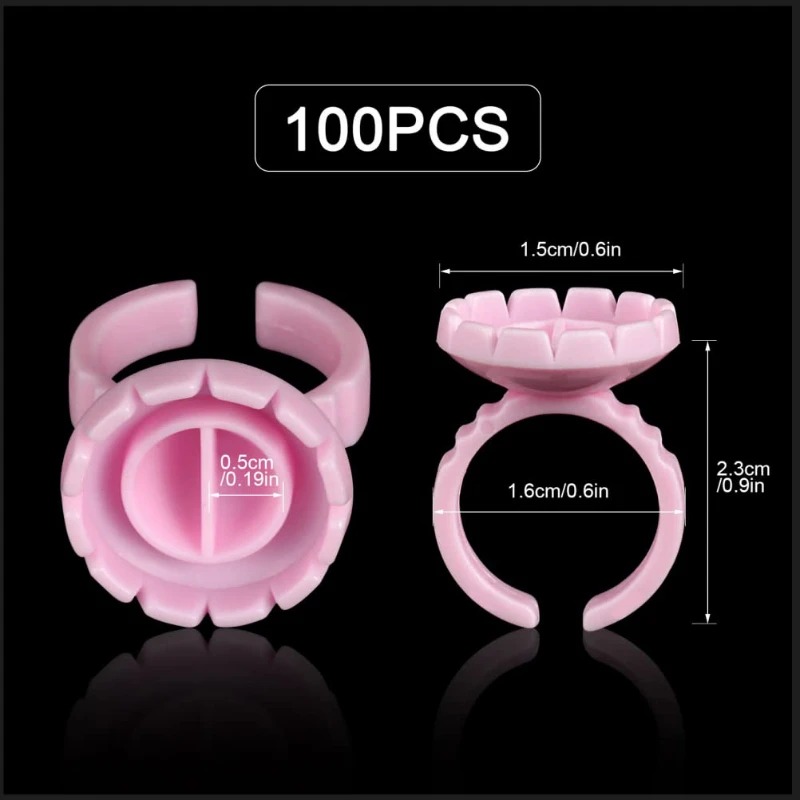 100 Pcs Disposable Eyelash Glu - Eyelash Extension Double Lash review and price