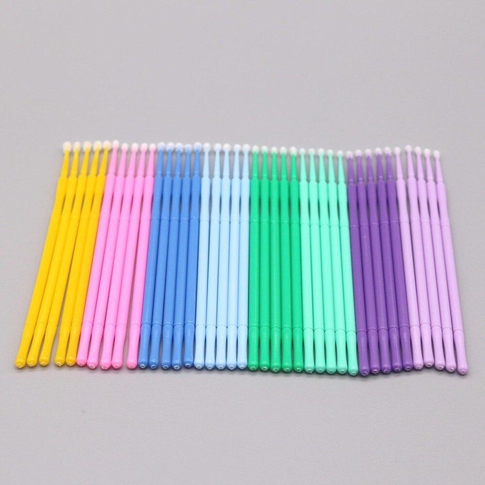 100pcs/lot Micro Brushes Make  - Eyelash Extension Double Lash review and price