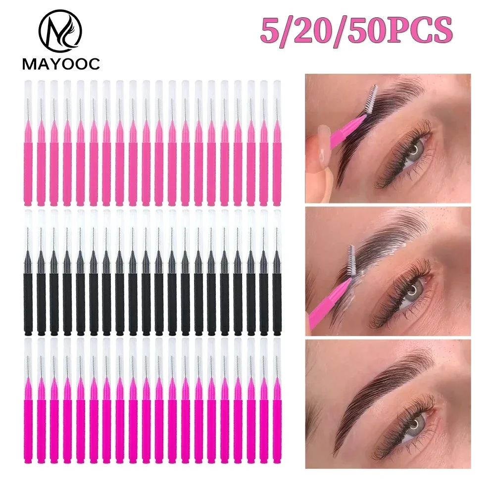 5/10/50PCS Mini Eyebrow Brush  - Eyelash Extension Aftercare review and price