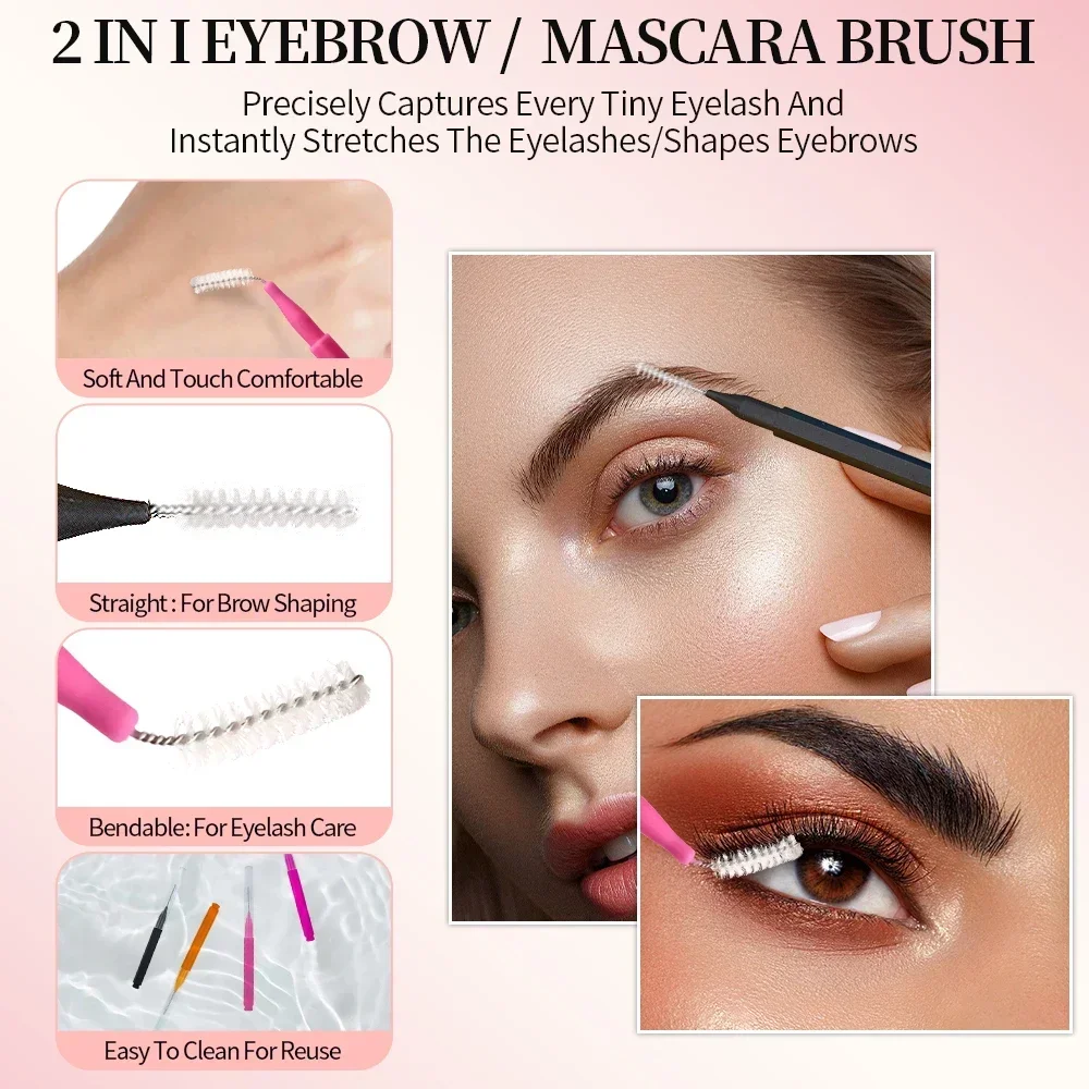 5/10/50PCS Mini Eyebrow Brush  - Eyelash Extension Aftercare review and price