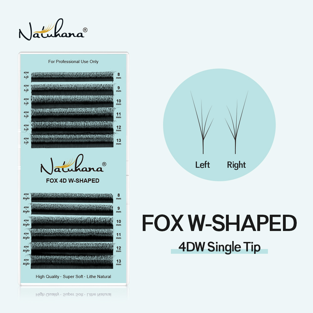 NATUHANA Fox 4D W Shape Eyelas - Eyelash Extension Fox Eye review and price