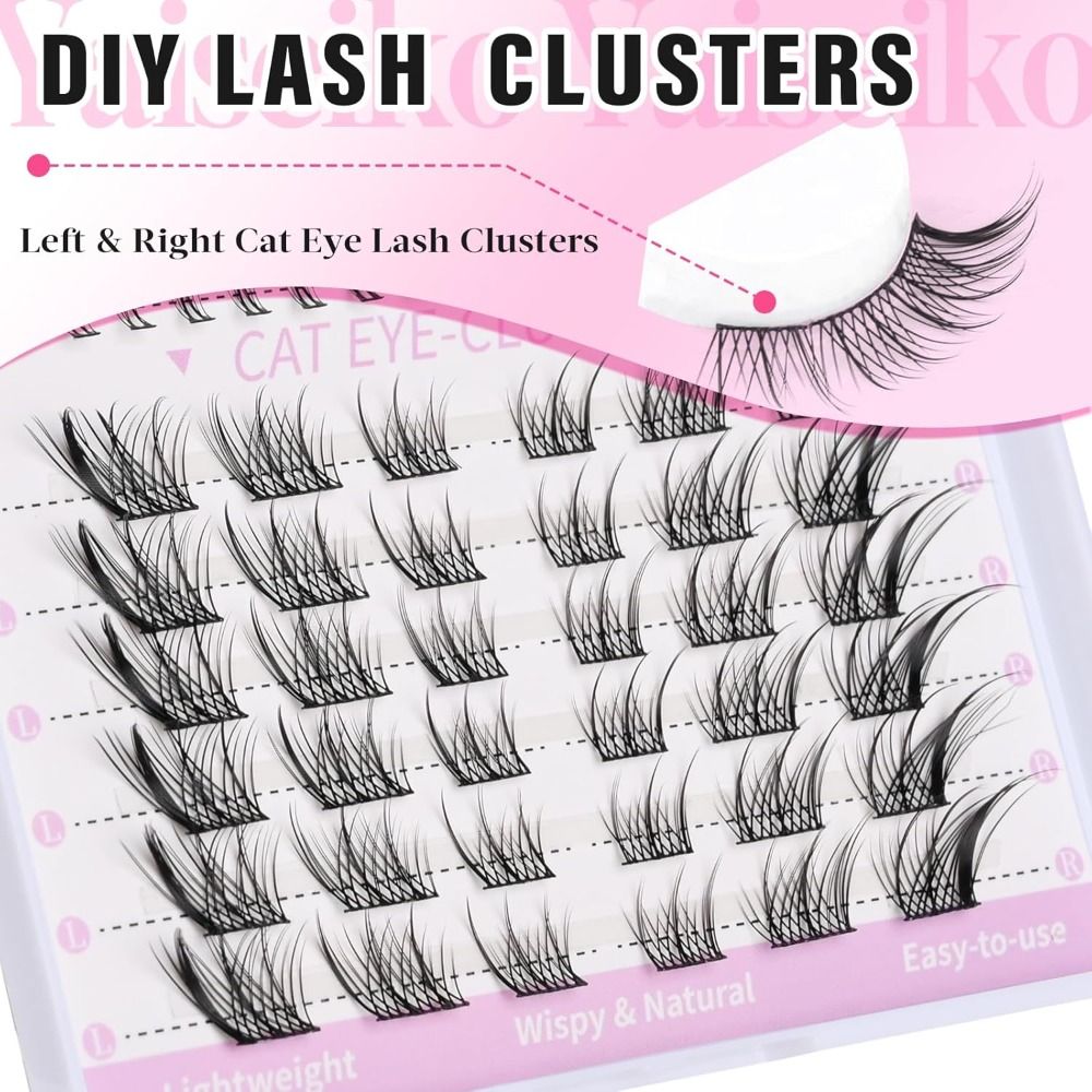 New 3D Cat Eye Self Adhesive L - Eyelash Extension Fox Eye review and price