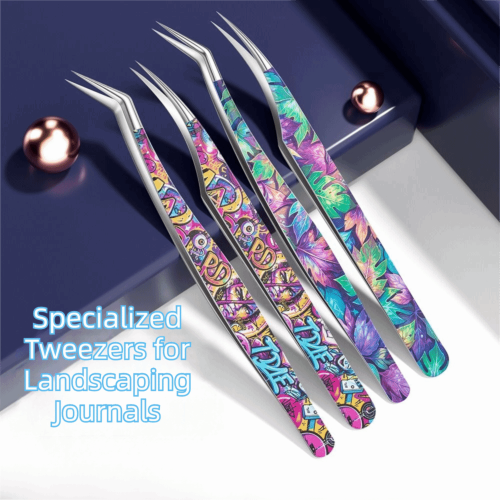 Metal Curved Stickers Tweezers - Lash Mapping Sticker review and price
