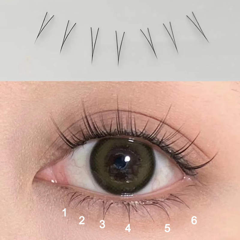 J Curl V Shape Under Eyelash C - Eyelash Extension Fox Eye review and price