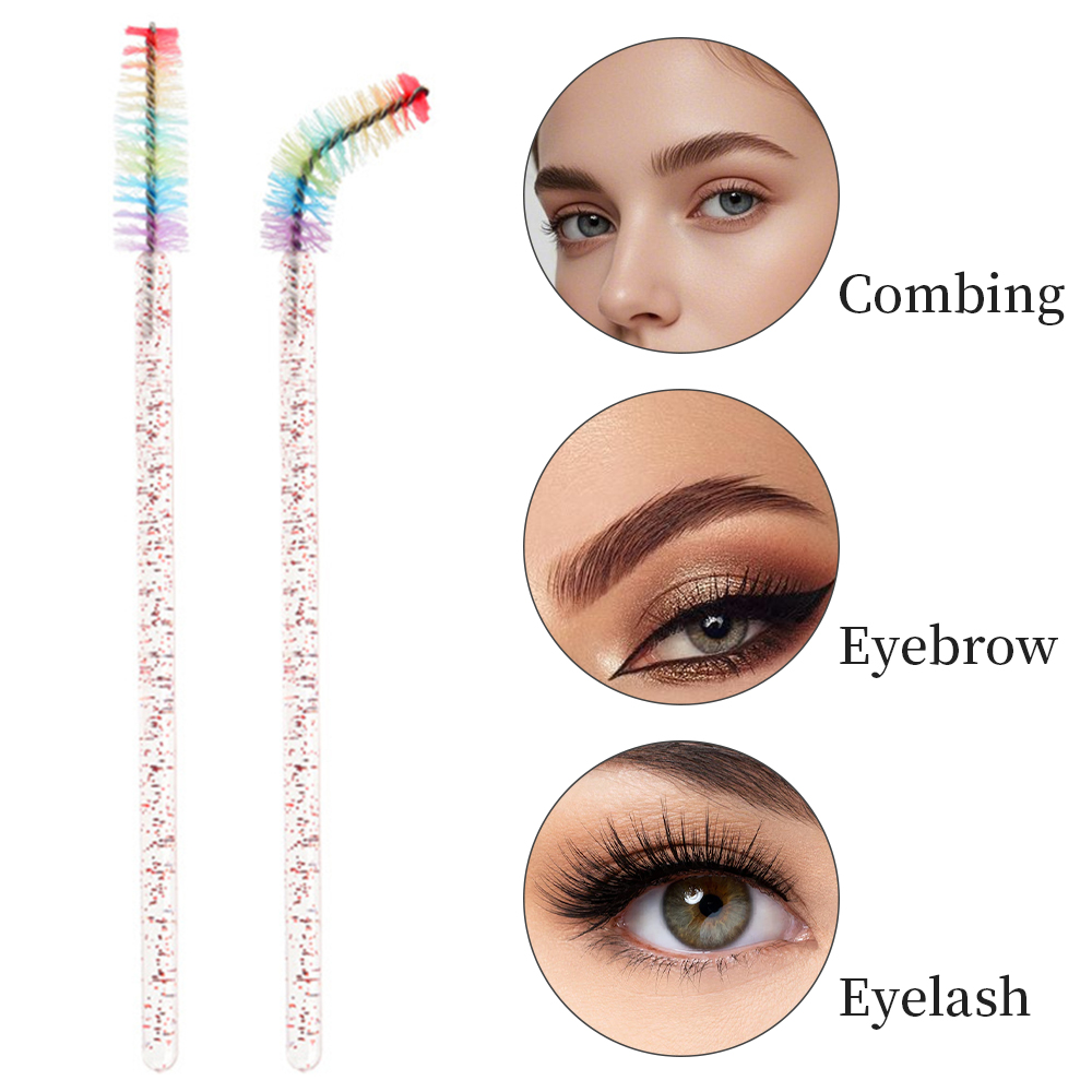 50PCS Rainbow Crystal Eyelash  - Eyelash Extension Double Lash review and price