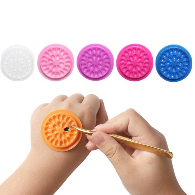 100pcs Eyelash Glue Holder Eye - Eyelash Extension Double Lash review and price