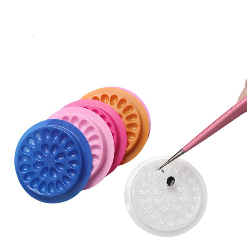 100pcs Eyelash Glue Holder Eye - Eyelash Extension Double Lash review and price