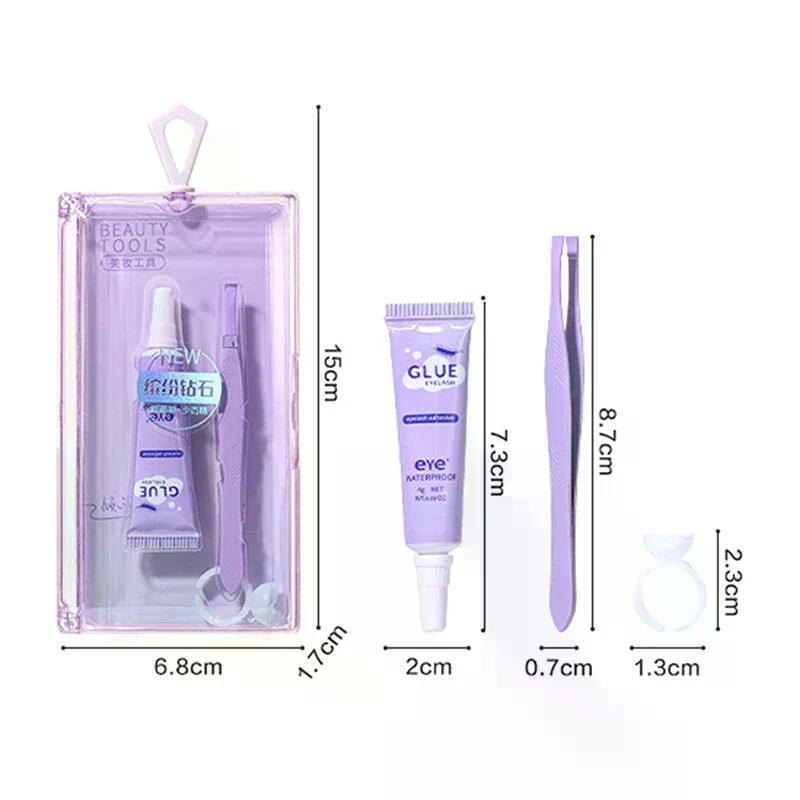 Eyelash Glue With Tweezers Set - Eyelash Extension Eye Irritation review and price