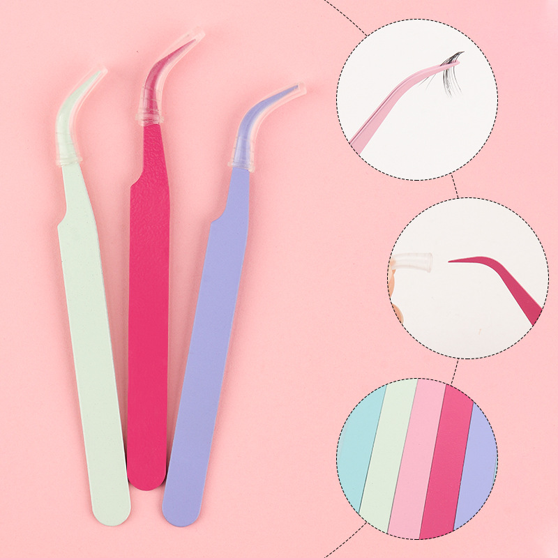 Random Color Mini Curved Tweez - Lash Mapping Sticker review and price