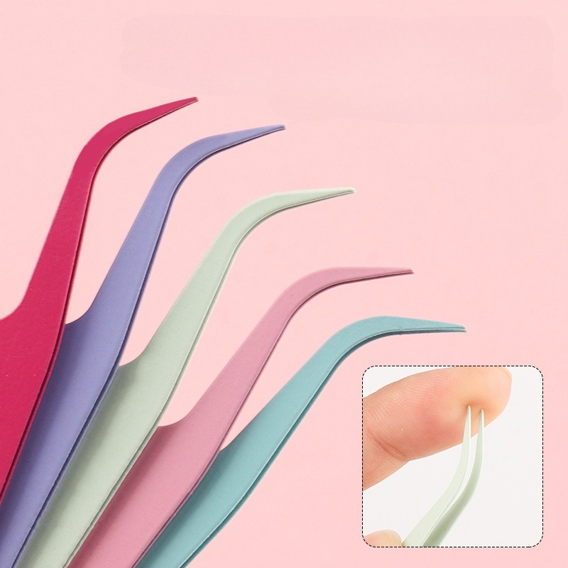 Random Color Mini Curved Tweez - Lash Mapping Sticker review and price