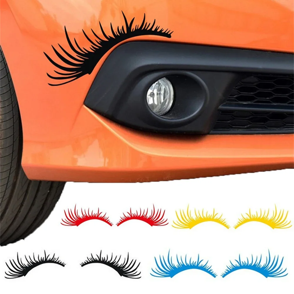 1Pair Car Headlight Eyelash St - Lash Mapping Sticker review and price
