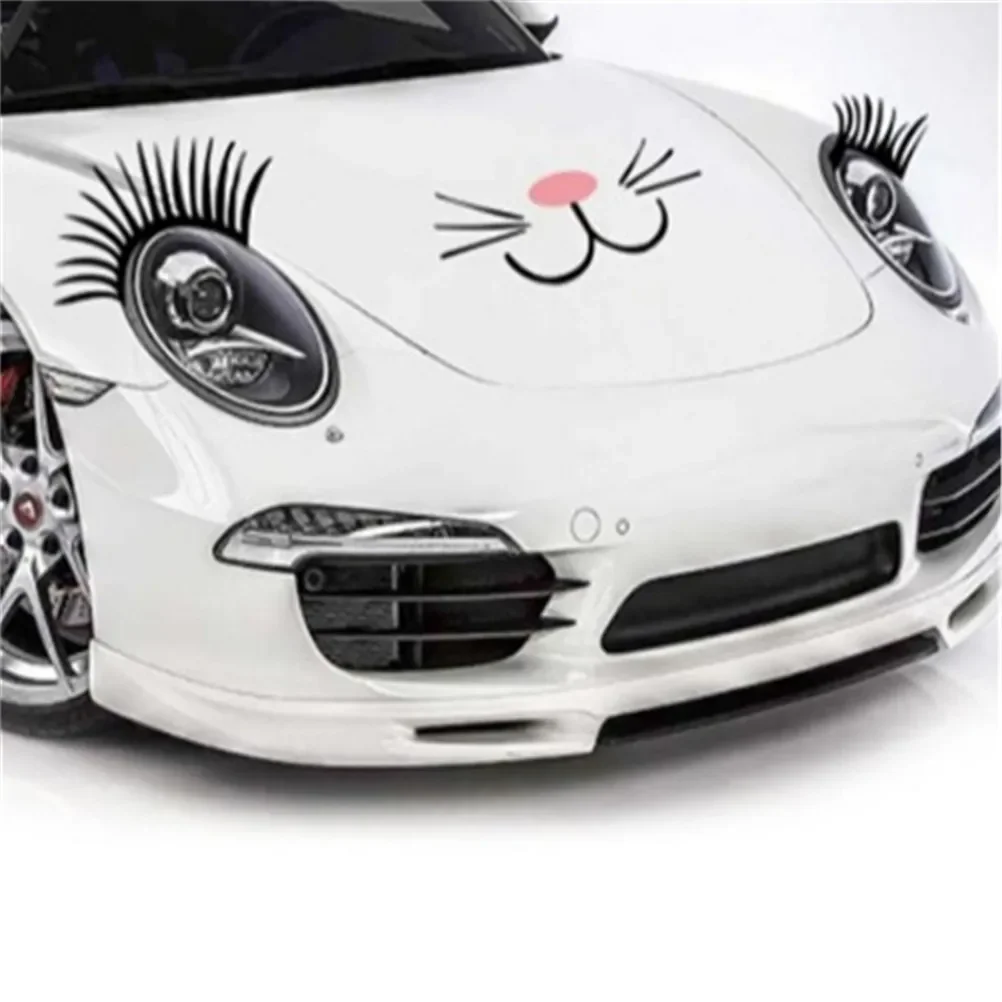 1Pair Car Headlight Eyelash St - Lash Mapping Sticker review and price